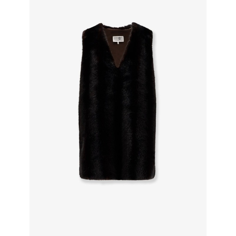 Faux shearling short dress