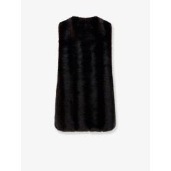 Faux shearling short dress