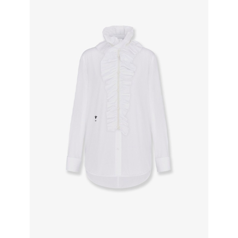 Cotton shirt with removable detail