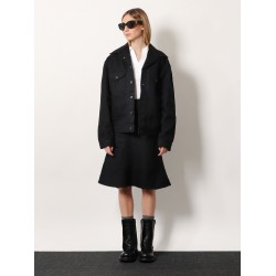 Standing denim jacket