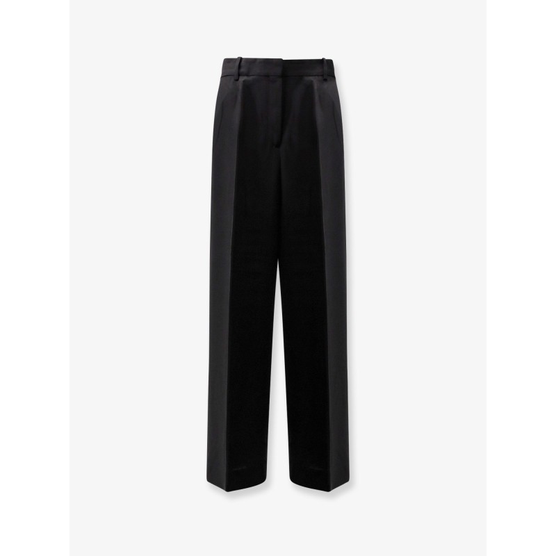Viscose and wool trousers
