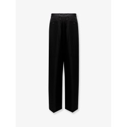 Viscose and wool trousers