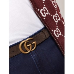 Suede belt