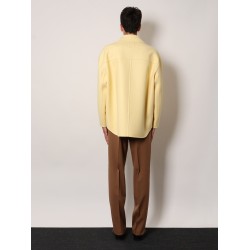 Double-breasted wool coat