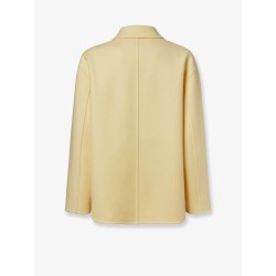 Double-breasted wool coat