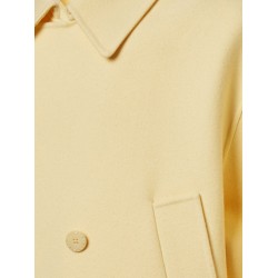 Double-breasted wool coat