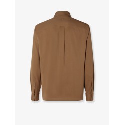 Wool gabardine shirt