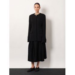 Wool and silk midi dress