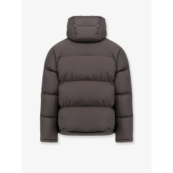 Nylon hooded down jacket