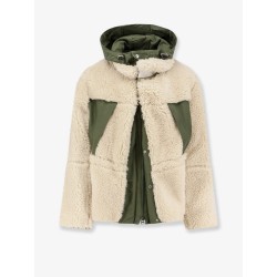 Eco shearling and nylon jacket