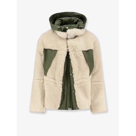 Eco shearling and nylon jacket