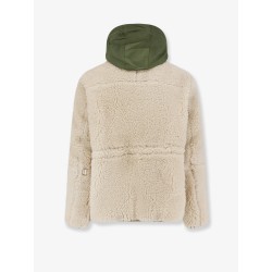 Eco shearling and nylon jacket