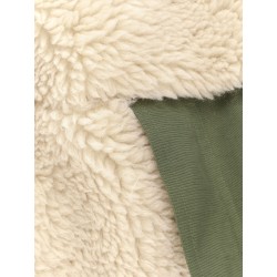 Eco shearling and nylon jacket