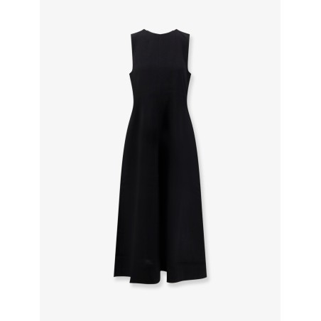 Woven Stripes long viscose dress