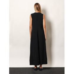 Woven Stripes long viscose dress