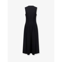 Woven Stripes long viscose dress