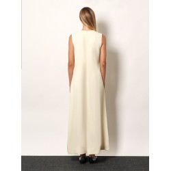 Woven Stripes viscose long dress