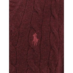 Cable knit wool and cashmere vest