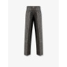 Striped wool blend trousers