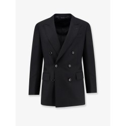 Double-breasted wool blazer