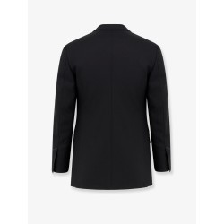 Double-breasted wool blazer