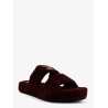 Triomphe Fur shearling Slides