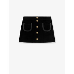 Suede miniskirt