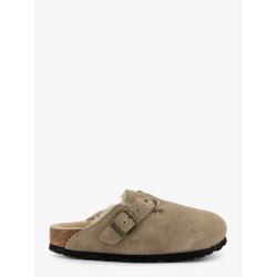 Boston Shearling suede mule