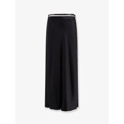 Silk midi skirt