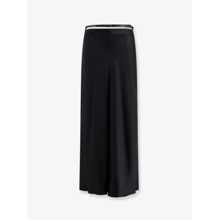 Silk midi skirt