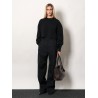 Pleated wool trousers