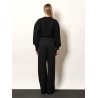 Pleated wool trousers
