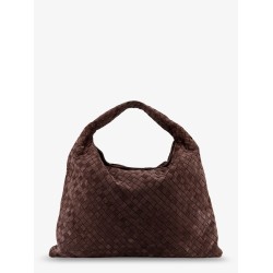 Hop suede shoulder bag with Intrecciato motif