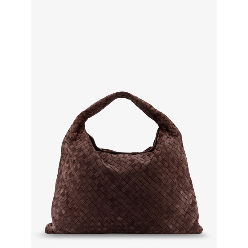 Hop suede shoulder bag with Intrecciato motif