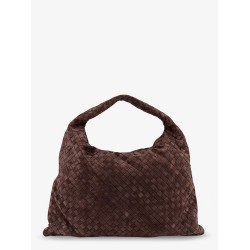 Hop suede shoulder bag with Intrecciato motif