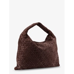 Hop suede shoulder bag with Intrecciato motif