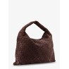 Hop suede shoulder bag with Intrecciato motif