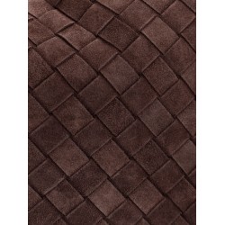 Hop suede shoulder bag with Intrecciato motif