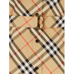 Chemisier cotton dress with Check print