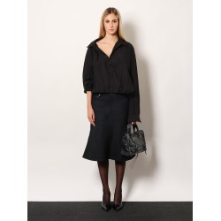 One shoulder lyocell shirt