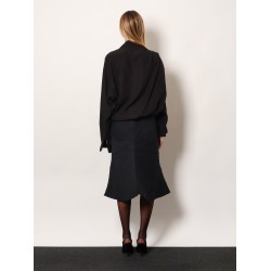 One shoulder lyocell shirt