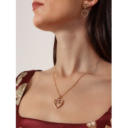 Meatl earrings with rhinestones