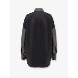 Oversize wool shirt