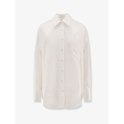 Oversize satin shirt