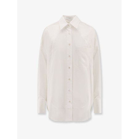 Oversize satin shirt