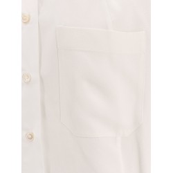 Oversize satin shirt