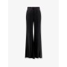 Viscose trousers with flared bottom