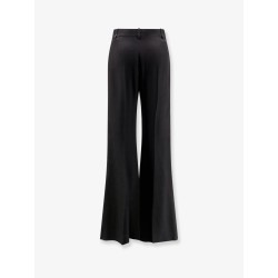 Viscose trousers with flared bottom