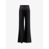Viscose trousers with flared bottom