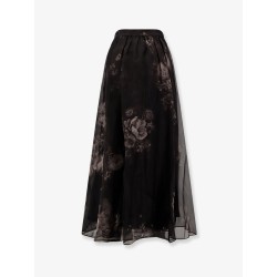 Hypnotic Maxi Skirt silk long skirt